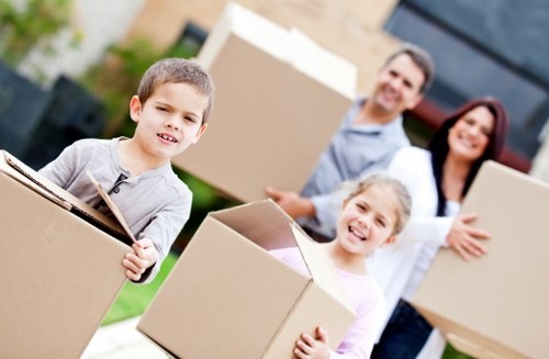 Organized relocation service with secure furniture handling