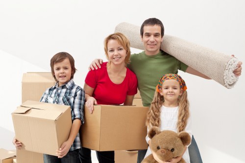 Packed moving truck ready for a local or long-distance relocation in Spain