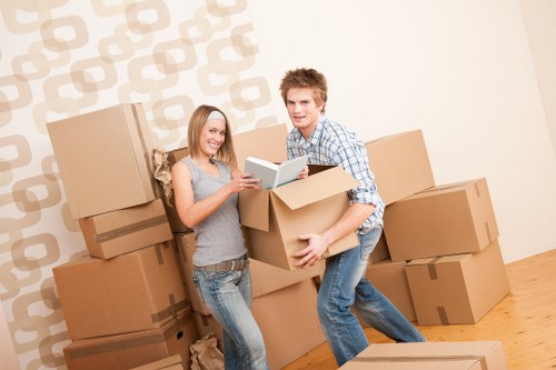 Furniture collection and delivery by van in a Spanish city