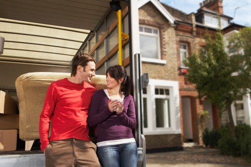 Loading furniture into a removal truck for transport in Spain